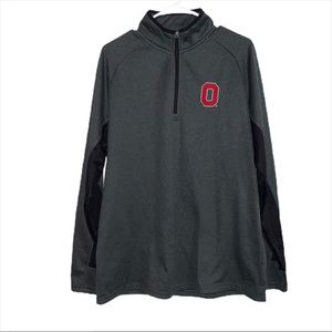 OSU Ohio State Buckeyes Half 1/2 Zip Sweater NWT